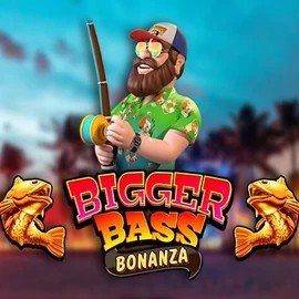 Bigger Bass Bonanza logo by Pragmatic Play Gamblerina Casino
